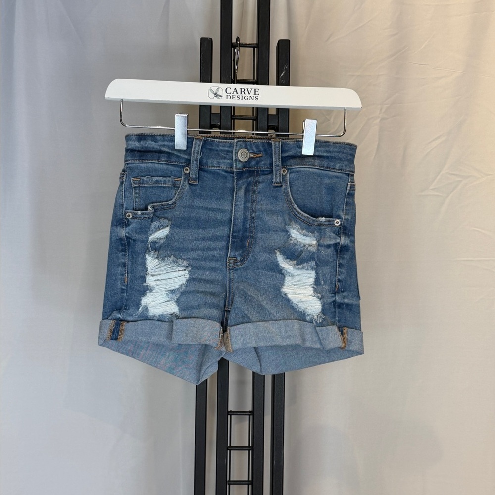 Aeropostale Distressed Denim Shorts‎